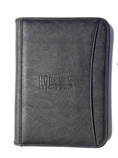 Custom PG&E Embossed Business Portfolio-Zippered Navy Notebook (New & Unused)
