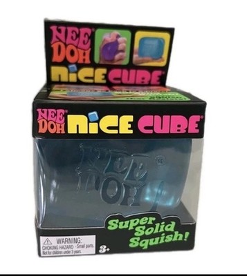 New Needoh Nice Cube Nee Doh Ice Super Solid Squish Squishy Blue