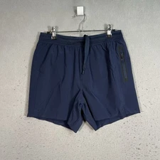 Ten Thousand Short Mens Small 5" Lined Session Short Blue Training Workout