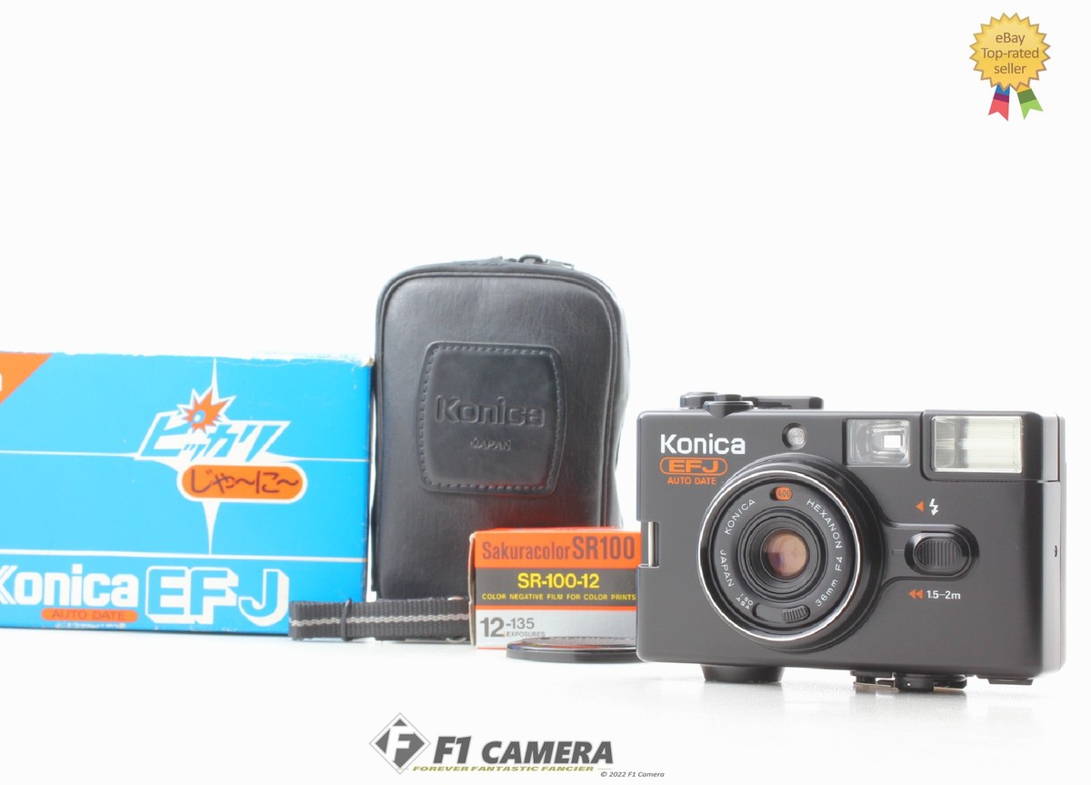 フィルムカメラ konica EFJ AUTO DATE MINT w/Box] Konica EFJ Auto Date Point & Shoot 35mm Film Camera