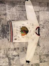 Chicago Blackhawks CCM Team Signed Jersey Belfour Chelios Savard Amonte