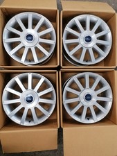 Ford Fiesta ST Mk6 150 17x7J Alloys+New Centre Caps Refurbished in Silver/chrome