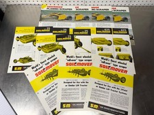 Lot of Agricultural Single Page Advertising Brochures Soil Mover Scrapers