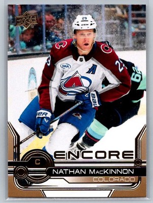 2024-25 Upper Deck #E-3 Nathan MacKinnon Encore Gold Colorado Avalanche
