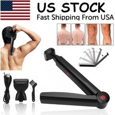 Long Handle Electric Back Shaver For Men Body Hair Removal Razor USB Recharge