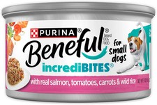 Purina Beneful Small Breed Wet Dog Food Gravy, IncrediBites With Real Salmon is