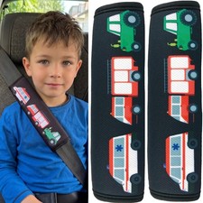 HECKBO Feuerwehr, Krankenwagen & Traktor Gurtschoner Gurtschutz Jungen Kinder