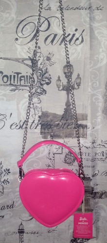 RARE BARBIE JELLY 💓 Forme Miniso Rose/Argent Chaîne X-body Sac fourre-tout ÉPUISÉ NEUF - Photo 12/24