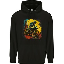 A Motocross Rider MotoX Dirt Bike Scrambler Childrens Kids Hoodie