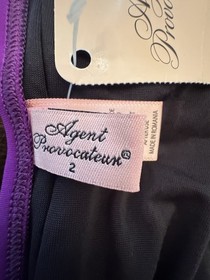 Agent Provocateur Kimmi Bikini Purple 32C/2 Cage Halter NWT