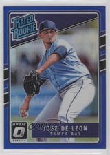 2017 Panini Donruss Optic Rated Rookies Blue Prizm 31/149 Jose De Leon #39 fm0