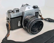 Honeywell Pentax Spotmatic SP II 35mm SLR Film Camera 28mm f/2.8 Lens Tested