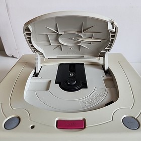 Sega Saturn White Console With Controller And Cables Set Japan Tested Working