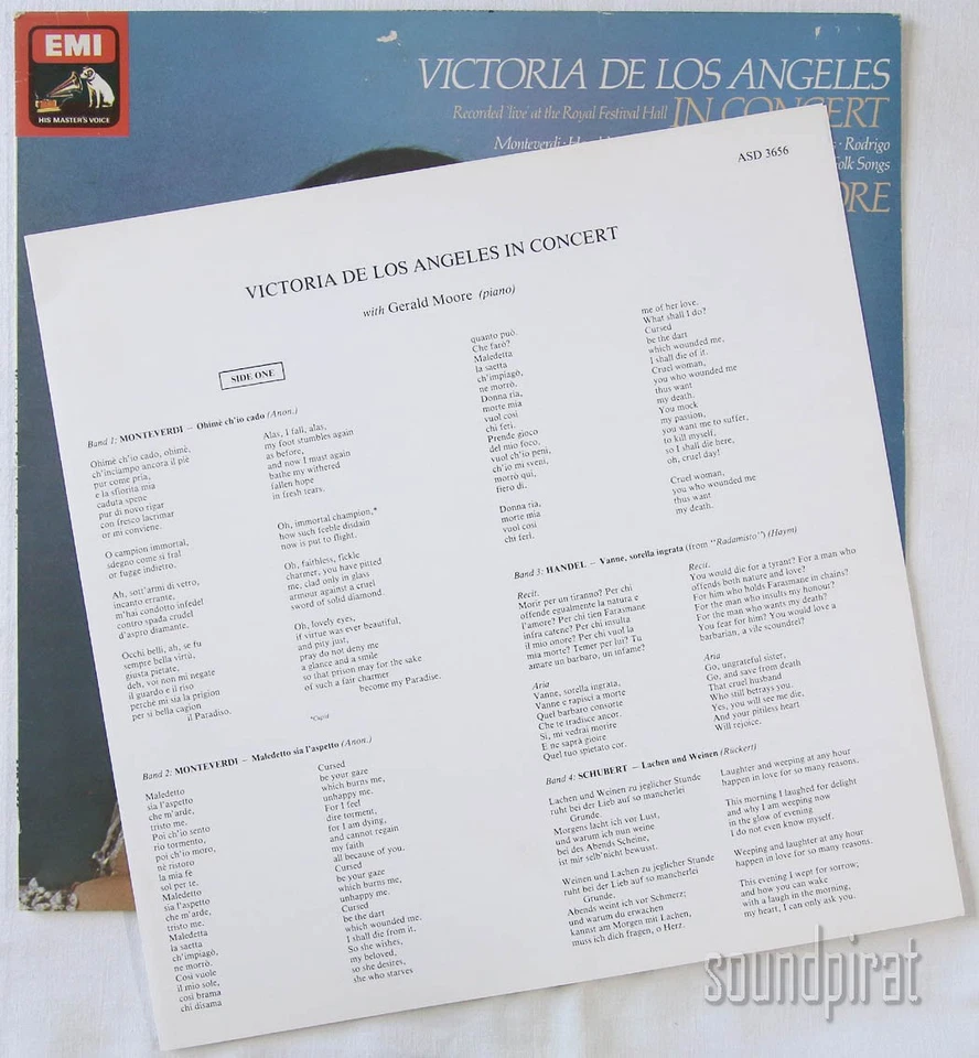 HMV UK ED.1 ASD 3656 VICTORIA DE LOS ANGELES iIN CONCERT AS NEW - Image 4 of 4