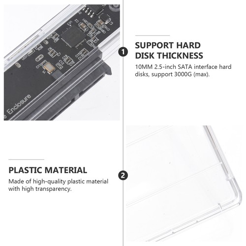 2 .5 Tragbare Festplatte 2,5 Zoll Festplattengehäuse SSD-Gehäuse - 第 11/12 張圖片