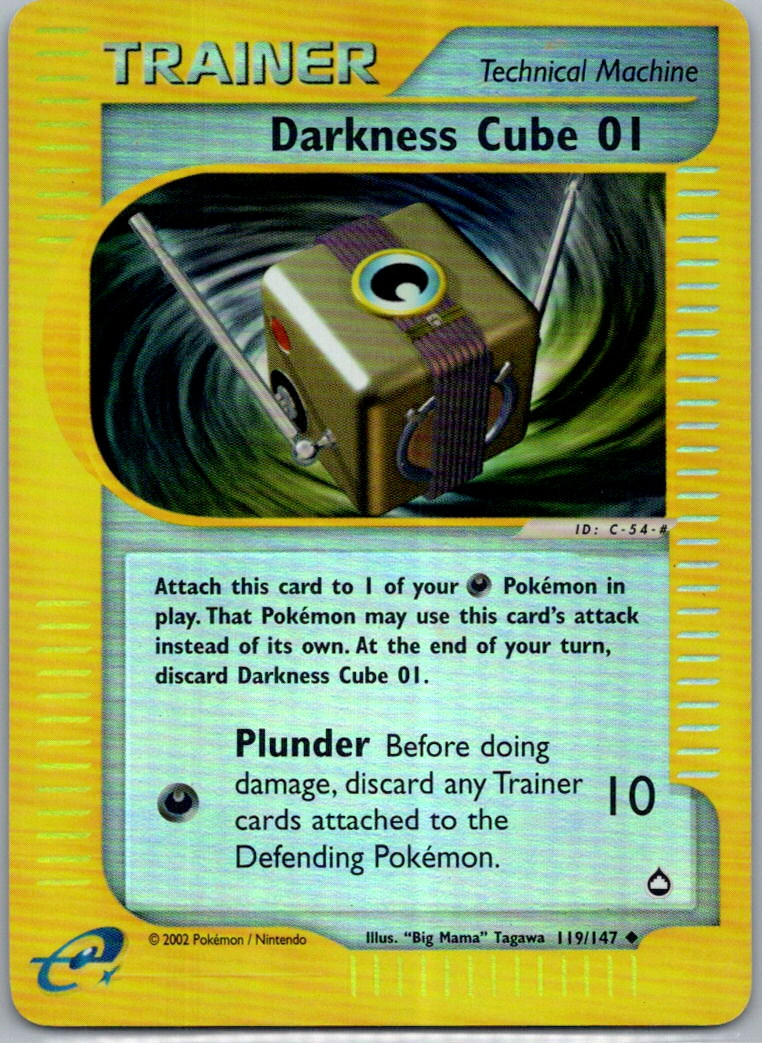 Pokemon Darkness Cube 01 Aquapolis 119/147 Near Mint NM