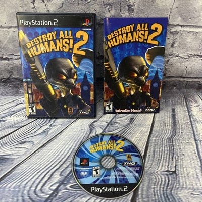 Destroy All Humans 2 (Sony PlayStation 2, 2006) Complete CIB - Tested
