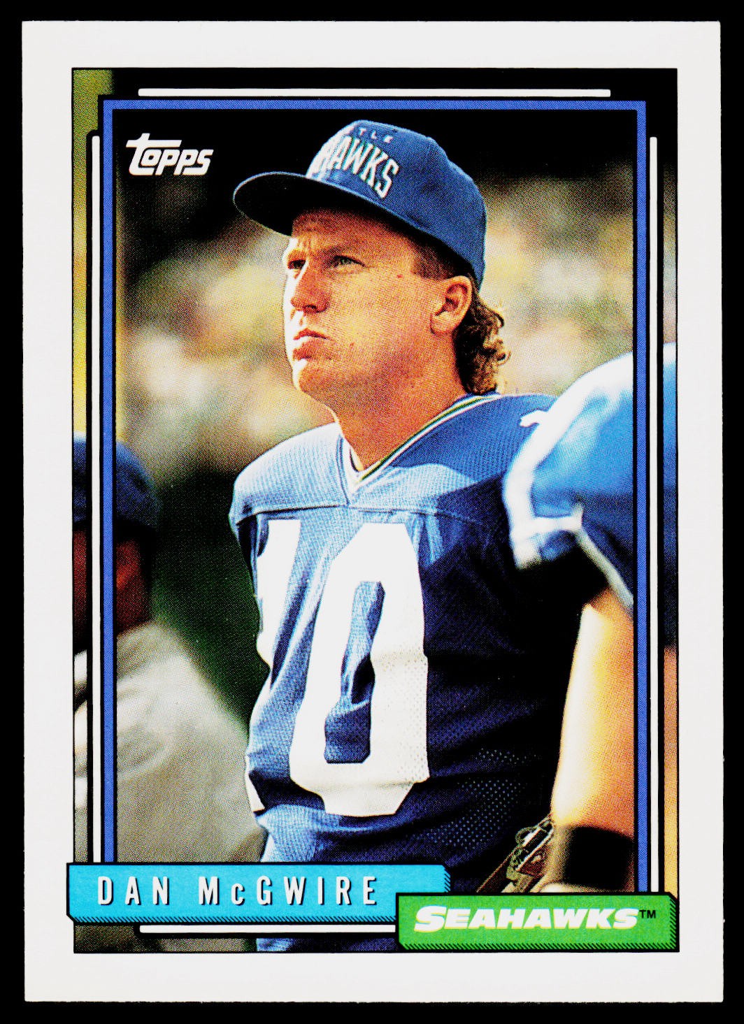Dan McGwire, 1992 Topps, #729, Seattle Seahawks,
