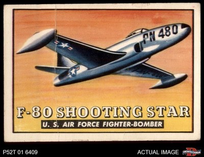 1952 Topps Wings #26 F-80 Shooting Star 1.5 - FAIR