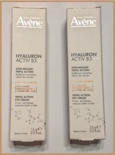 2 Avène Hyaluron Activ B3 Triple Action Eye Cream - 0.5oz (15ml) - Exp: 07/2026