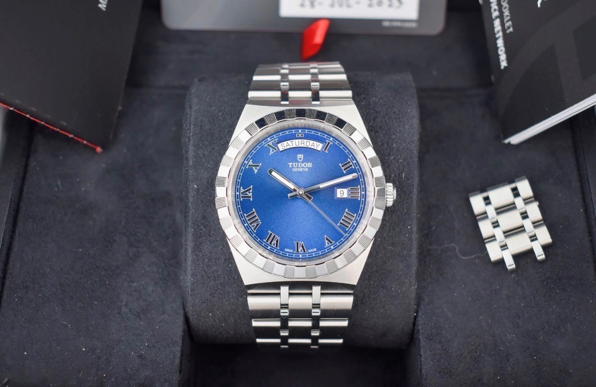 Tudor 41MM 28600 Royal Blue/ Roman Numerals/ Day-Date/ Box Papers 2023