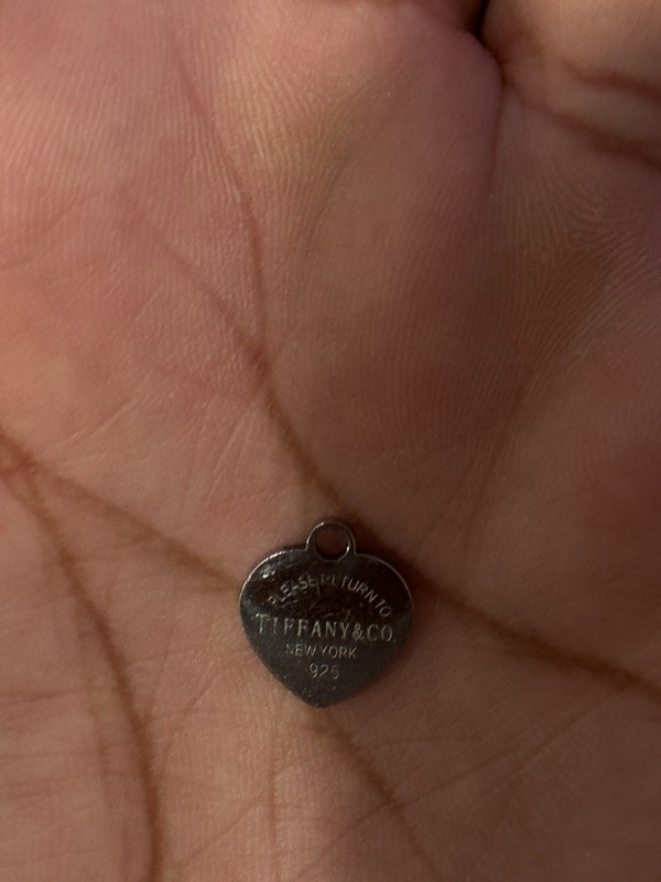 Tiffany & Co Please Return to T&CO New York SS 925 Heart Pendant & Wavy Bracelet