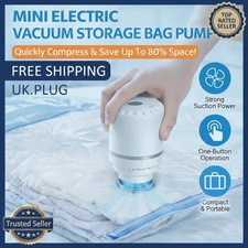 Portable Mini Electric Vacuum Pump for Storage Bags – Clothes Space Saver