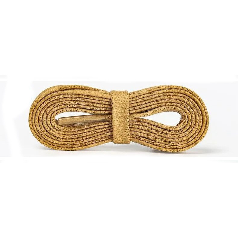 SAINT LAURENT Lacci di ricambio cerati piatti kaki uomo donna lavoro casual stivali eleganti escursionismo