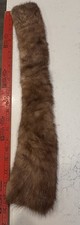 Vintage Brown Mink Fur Collar Neck Wrap Shawl Scarf 26x5 Inches