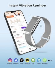 Smart Bracelet for Men Women, Health Activity Fitness Trackers, 24/7 Continuous