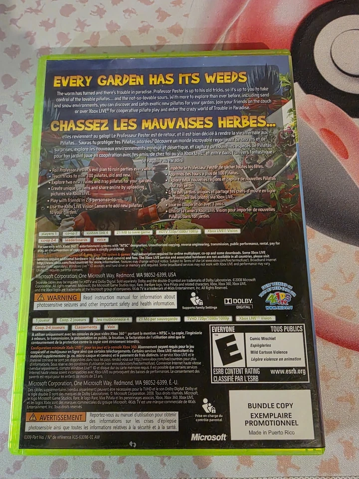 Viva Pinata: Trouble in Paradise (Microsoft Xbox 360, 2008) Complete CIB NFR - Image 2 of 3