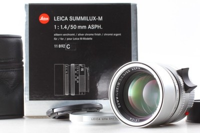 [Top Mint Box] Leica Summilux M 50mm f/1.4 ASPH 6bit E46 11892 Silver Lens Japan