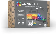 Connetix Rainbow Transport Pack – 50‑Piece Magnetic Building Set - Free Shipping