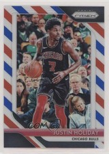 2018-19 Panini Prizm Red White & Blue Prizm Justin Holiday #150 y0i
