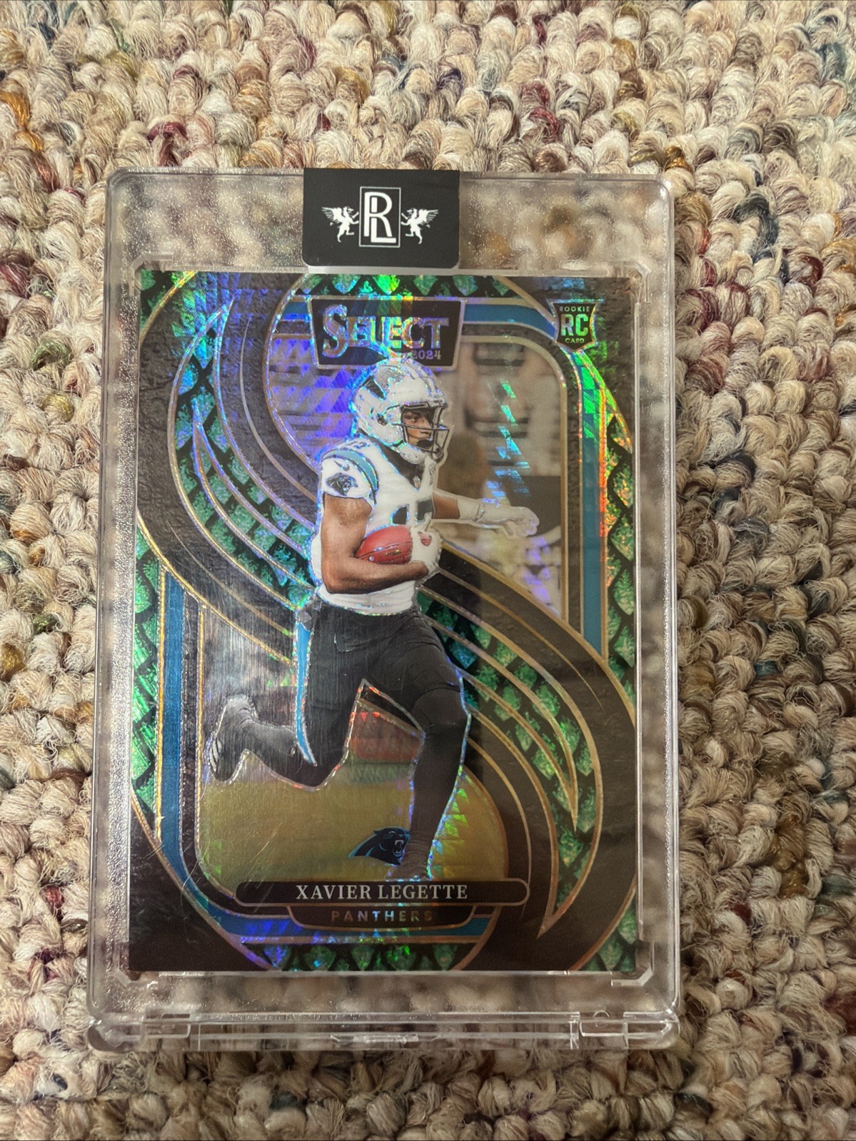 2024 Panini Select - Premier Level Xavier Legette #101 Dragon Scale Prizm /81 RC