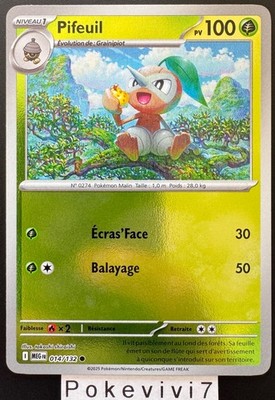 Pokemon Karte PIFEUIL 014/132 REVERSE ME01 Mega-Evolution MEG FR NEU