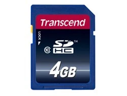 Transcend TS4GSDHC10 4 GB SDHC Classe 10 NAND 30 MB/s Nero High Capacity SD - Immagine 2 di 2