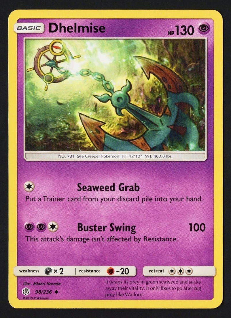 Dhelmise 98/236 Cosmic Eclipse 2019 - Pokémon TCG