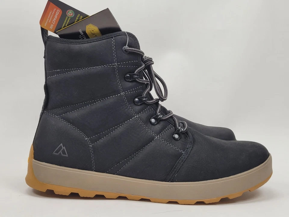 Alpine Design x Kamik Men’s Ezra Black Waterproof Winter Boots Full Leather NEW - Image 4 of 4