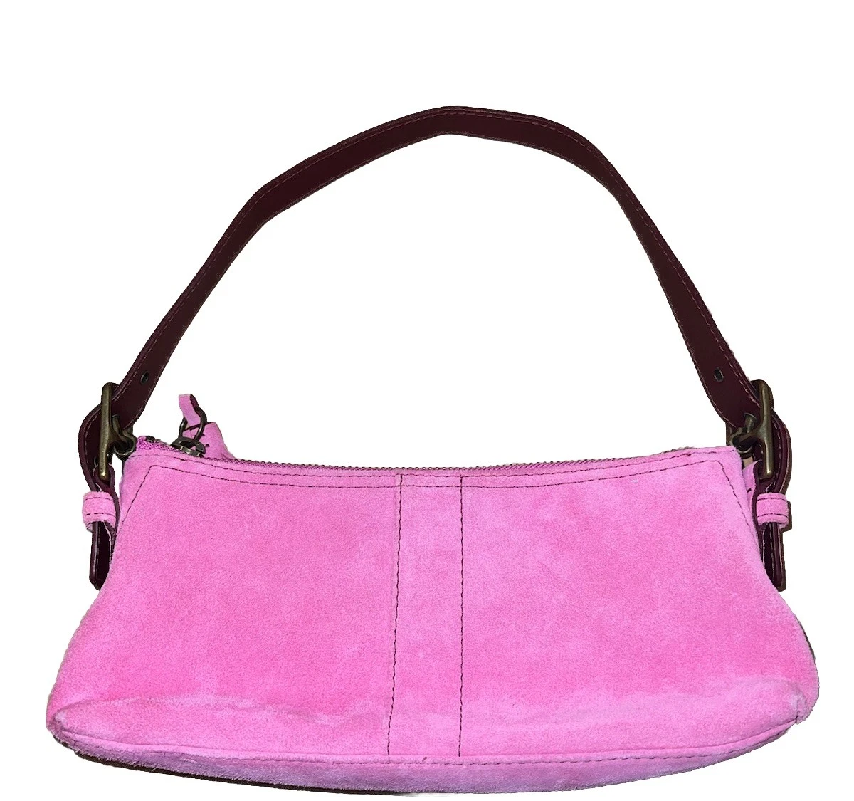バッグ Coach Hamptons Demi Baguette Bag Purple Preços baixos em Baguete Coach Hampton Pequenas Bolsas e Sacolas