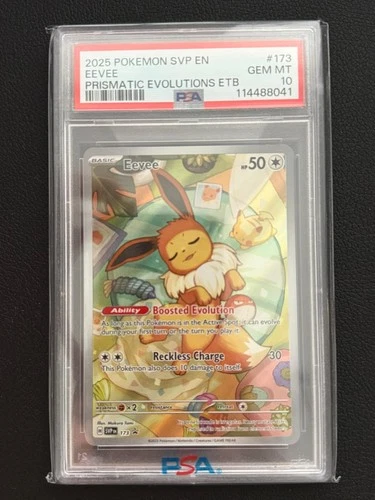 2025 POKEMON SVP EN-SV BLACK STAR PROMO #173 EEVEE PSA 10