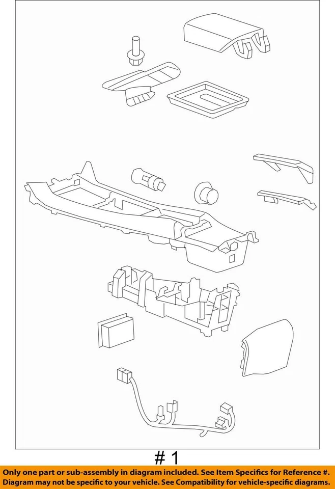 SE ADAPTA A CONSOLA CHEVROLET CAMARO 2010-2012 ASM F/FLR *NEGRA 22888239 - NUEVO OEM Foto 3 de 3