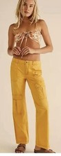 Free People Pants 4 Women  s Low Rise Cargo Pants Relaxed Straight NWT