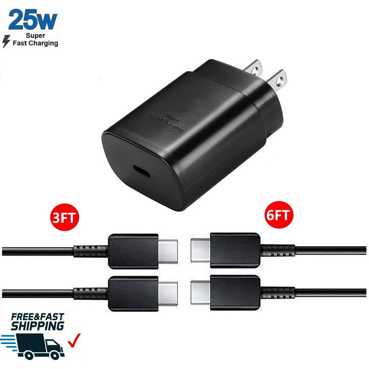 25W USB-C Super Fast Wall Charger + 6FT Cable For IPad Mini 6th Gen 2021 - Universal Fast Charge