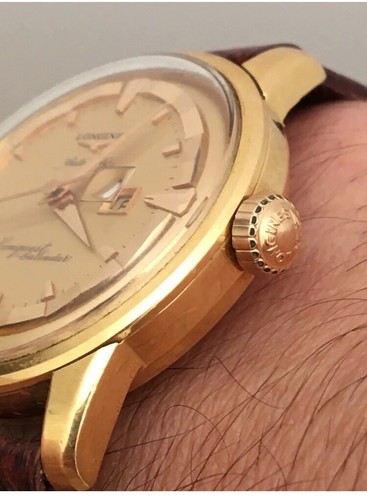 Vintage 35mm Longines Conquest Automatic 18k Rose Gold - Picture 8 of 12