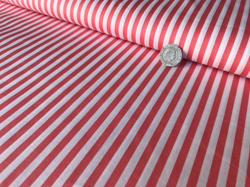 100% Cotton Fabric 5mm Stripes Craft dressmaking Material Wide 58" - Per Metre - Picture 10 of 36