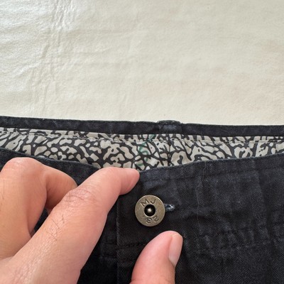 VTG Jordan Mens Cargo Black Cement Elephant Print Shorts VTG Jordan Mens Cargo Black Cement Elephant Print Shorts