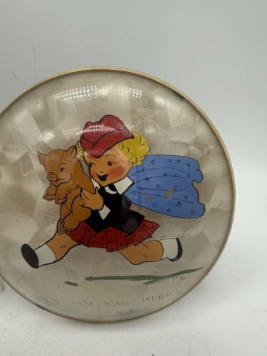 Vintage Peter Watson's Studio Reverse Hand Painted Nursery Rhymes Wall Art - Picture 3 of 7