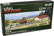 KATO 23-221 N Scale Rural Freight Platform Set- Building Kit NEW