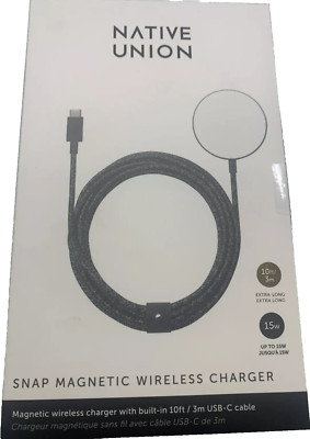NEW Native Union Snap Cable XL USB-C   Black SNAP-WL-COS